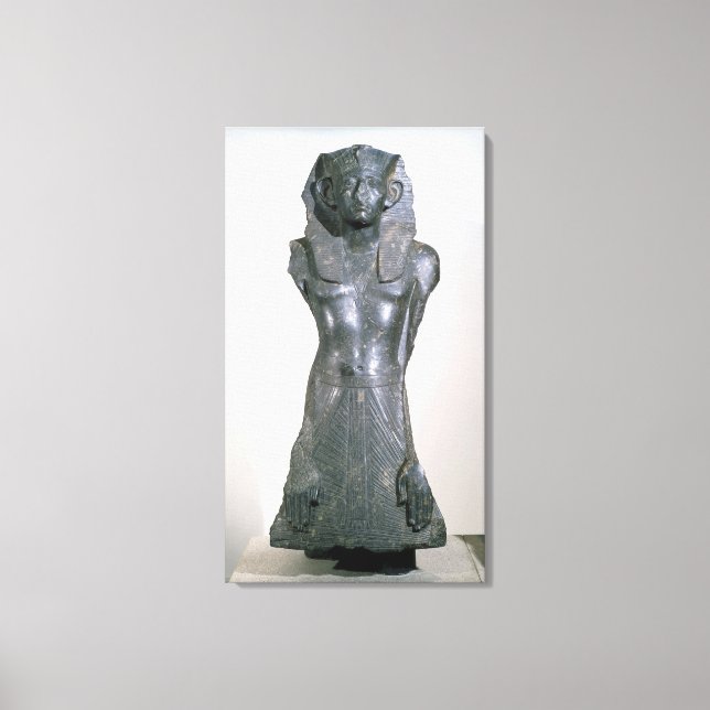 Statue of Sesostris III  in middle age Canvas Print (Front)