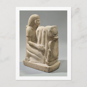 Statue of Setau presenting the cobra goddess Nekhb Postcard