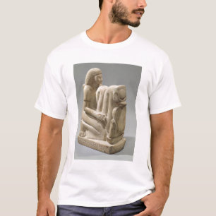 Statue of Setau presenting the cobra goddess Nekhb T-Shirt