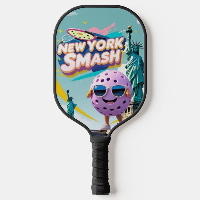 Statue of Smash – New York Pickleball Design Paddle (Front)