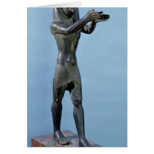 Statue of the God Horus Making a Drink