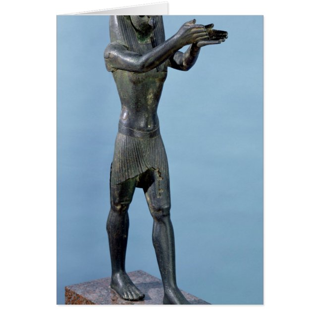 Statue of the God Horus Making a Drink (Front)