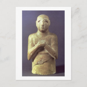 Statue of the God Utu, Mesopotamian, c.2400 BC (li Postcard