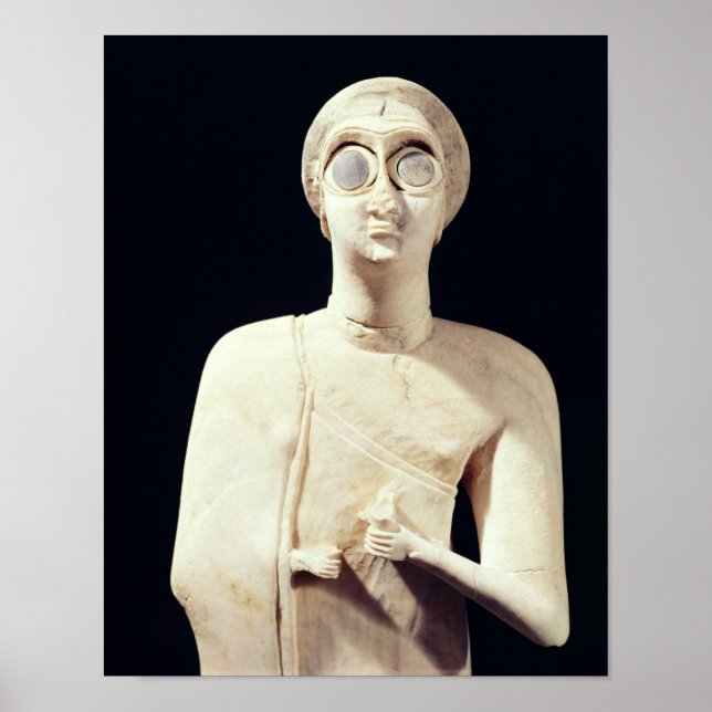 Statue of the Great Goddess, from Tell Asmar Poster (Front)