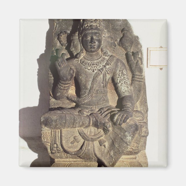 Statue of the Hindu God Brahma Magnet (Front)