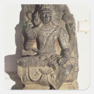 Statue of the Hindu God Brahma Square Sticker