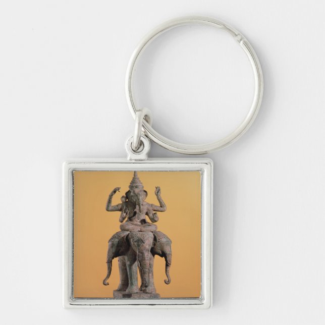 Statue of the Hindu God Ganesh Key Ring (Front)