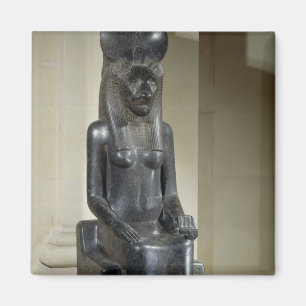 Statue of the lion-headed goddess Sekhmet, from th Magnet