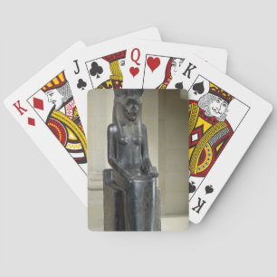 Statue of the lion-headed goddess Sekhmet, from th Playing Cards