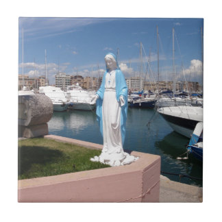 Statue Of the Virgin mary Tile