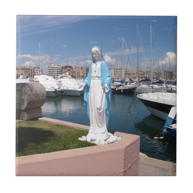Statue Of the Virgin mary Tile (Front)