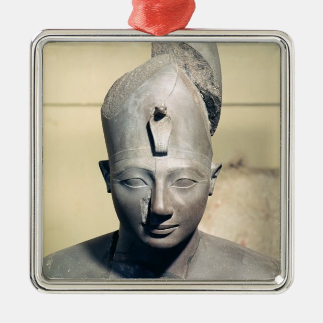 Statue of Tuthmosis III Metal Tree Decoration (Front)