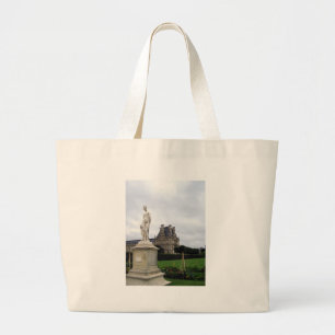 Statue on the Louvre Grounds Large Tote Bag