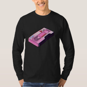 Statue Sea Punk Vapour Wave Glitch Vintage Vhs T-Shirt