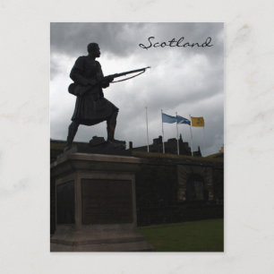 statue stirling castle postcard