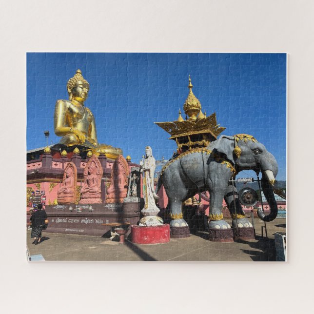 Statues along the Mekong River Thailand Jigsaw Puzzle (Horizontal)