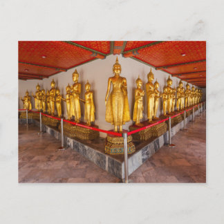 Statues at Wat Pho in Bangkok Thailand Postcard