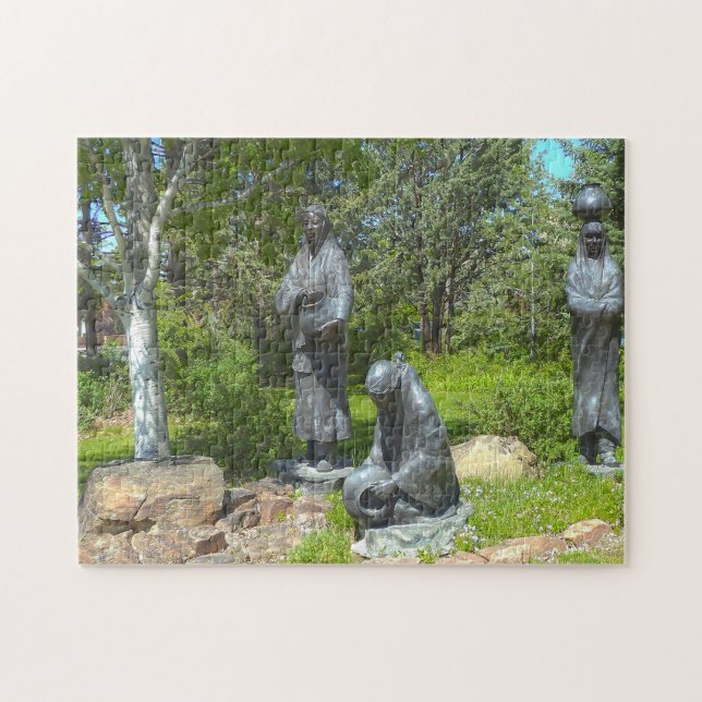 Statues in park Ottawa. Jigsaw Puzzle (Horizontal)