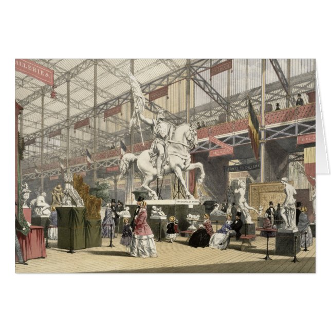 Statues in the Belgium section of the Great Exhibi (Front Horizontal)