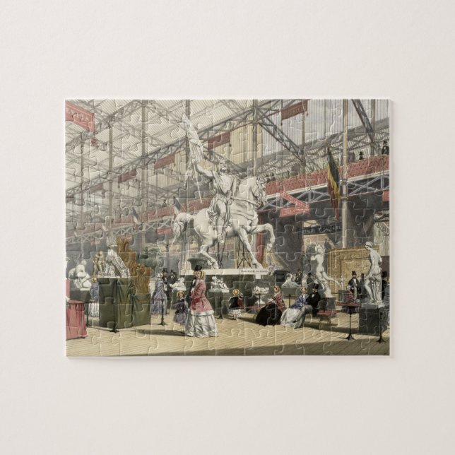 Statues in the Belgium section of the Great Exhibi Jigsaw Puzzle (Horizontal)