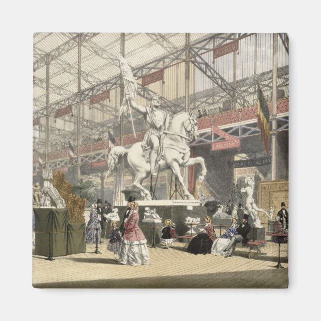 Statues in the Belgium section of the Great Exhibi Magnet (Front)