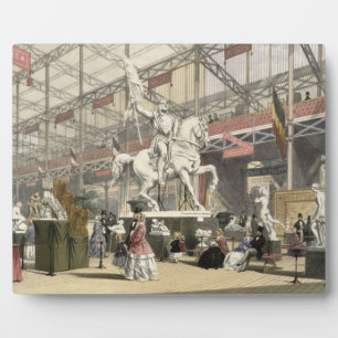 Statues in the Belgium section of the Great Exhibi Plaque