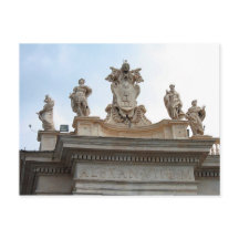 Statues on St Peter's Square in the Vatican City