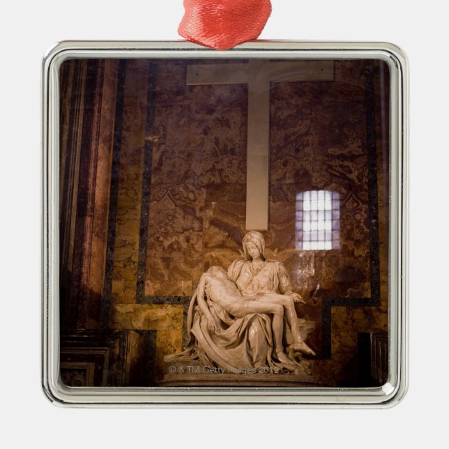 Statues, The Vatican, Rome, Italy Metal Tree Decoration (Front)