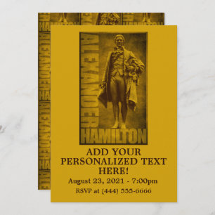 Statuesque Alexander Hamilton Invitation