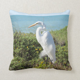 Statuesque Heron Cushion