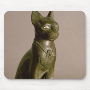 Statuette of a cat representing the goddess Bastet Mouse Mat