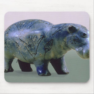 Statuette of a hippopotamus mouse mat
