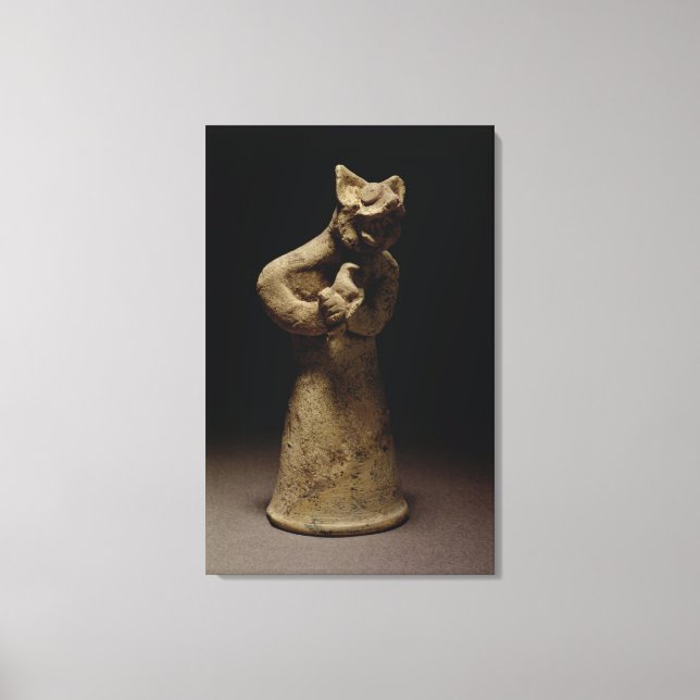Statuette of a Lion-Headed Demon, Mesopotamia, c.5 Canvas Print (Front)