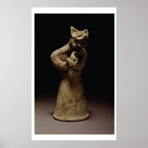 Statuette of a Lion-Headed Demon, Mesopotamia, c.5 Poster
