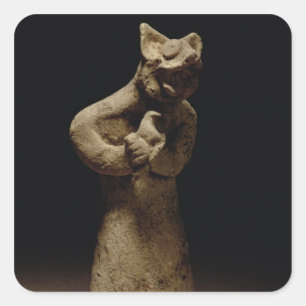 Statuette of a Lion-Headed Demon, Mesopotamia, c.5 Square Sticker
