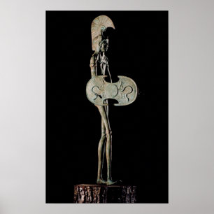 Statuette of a Warrior, Etruscan Poster