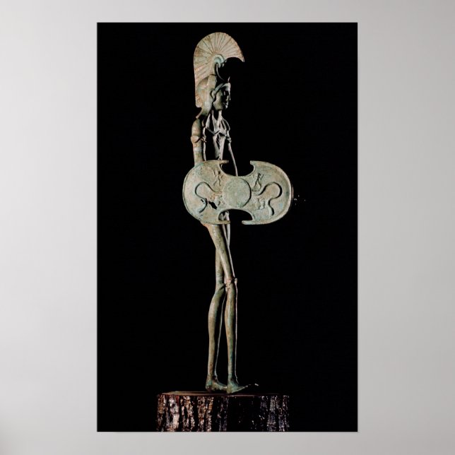 Statuette of a Warrior, Etruscan Poster (Front)