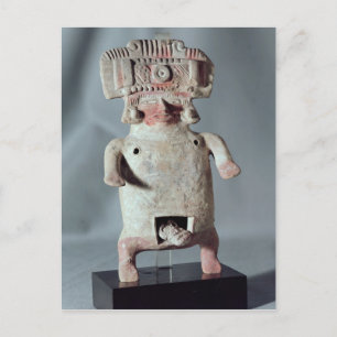 Statuette of a woman giving birth postcard