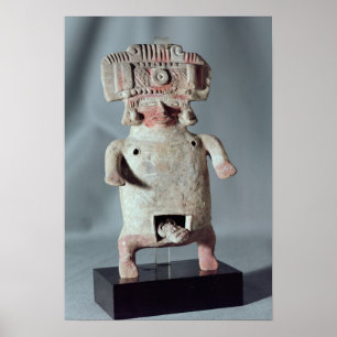 Statuette of a woman giving birth poster