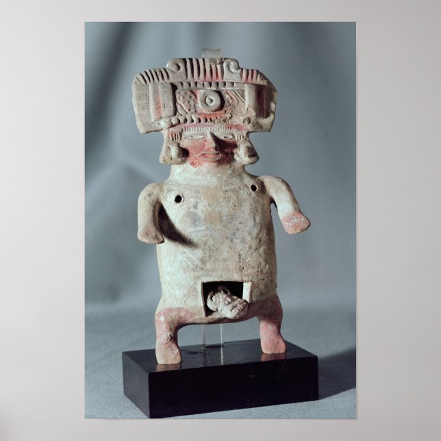 Statuette of a woman giving birth poster (Front)