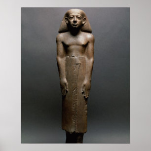 Statuette of Amenemhatankh, worker at Crocodilopol Poster
