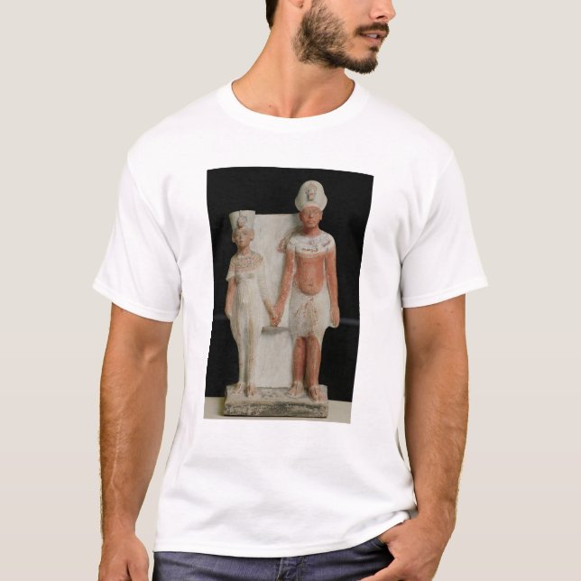 Statuette of Amenophis IV  and Nefertiti T-Shirt (Front)