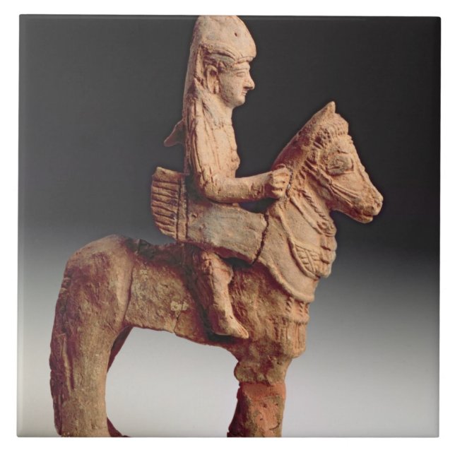 Statuette of an armed horseman, Byblos, 8th-6th ce Tile (Front)