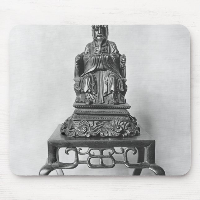 Statuette of Confucius as a Mandarin, Qing Mouse Mat (Front)