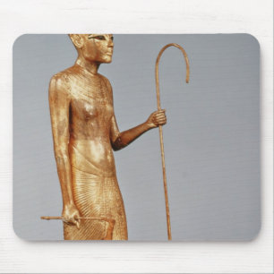 Statuette of king wearing the red crown of mouse mat