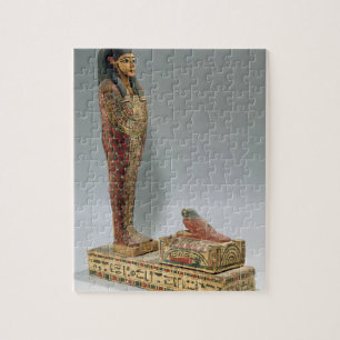 Statuette of Osiris of Iahmes (painted wood) Jigsaw Puzzle