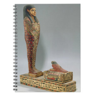 Statuette of Osiris of Iahmes (painted wood) Notebook