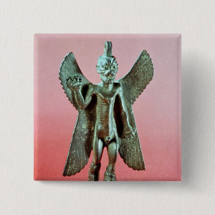 Statuette of Pazuzu, an Assyrian wind demon 15 Cm Square Badge