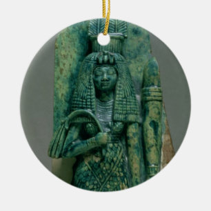 Statuette of Queen Tiye, wife of Amenophis III, Ne Ceramic Tree Decoration