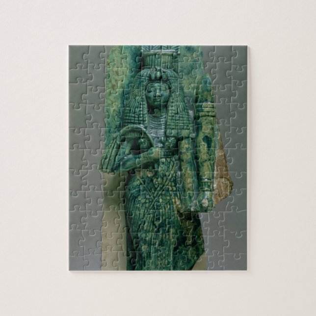 Statuette of Queen Tiye, wife of Amenophis III, Ne Jigsaw Puzzle (Vertical)